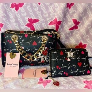 Juicy Couture Love Letter Mini Tote & Wallet Set